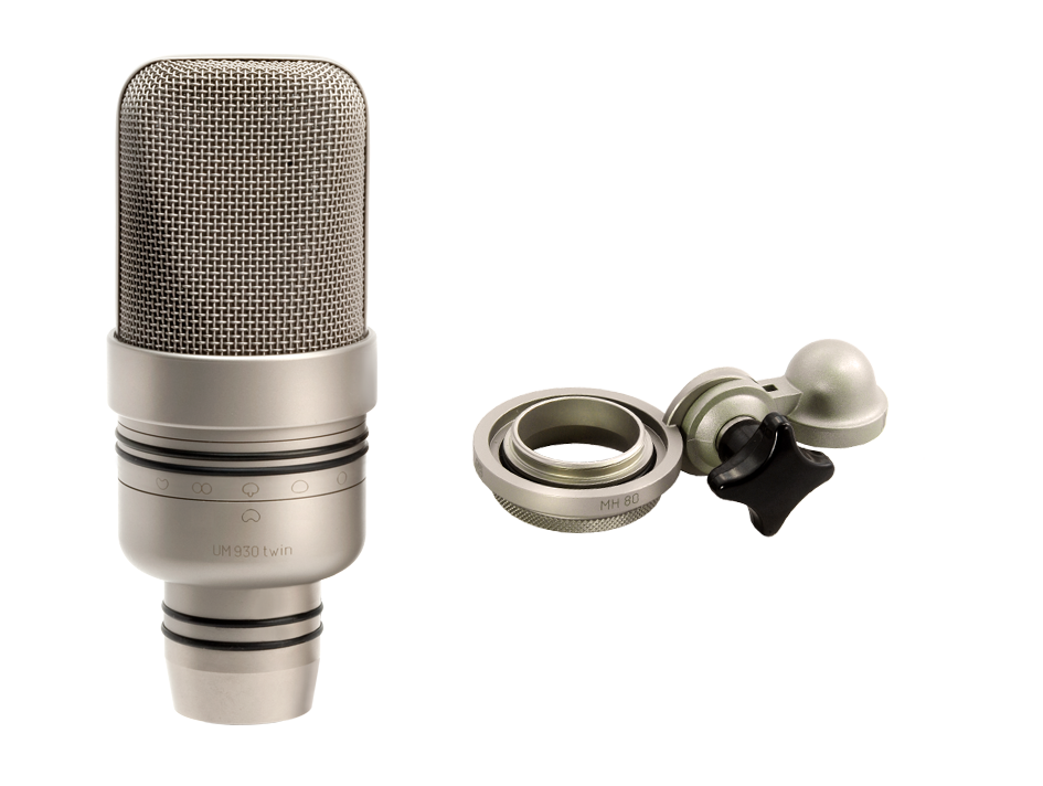 mit Mikrofonhalter MH 80, Mikrofonanschlusskabel C 93.01, im Holzetui 250 mm x 175 mm x 110 mm nickel matt